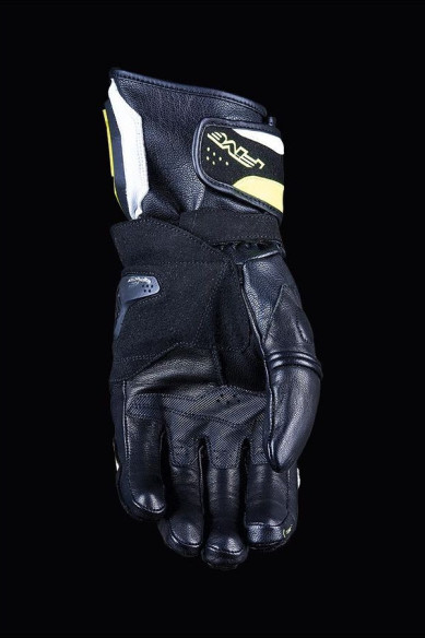 Manusi Moto Piele RFX4EVO White/Yellow Fluo