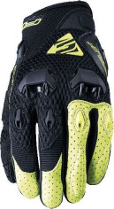 Manusi Moto Textile Stunt Evo Airflow Black/Yellow Fluo
