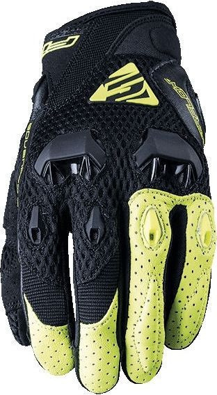 Manusi Moto Textile Stunt Evo Airflow Black/Yellow Fluo