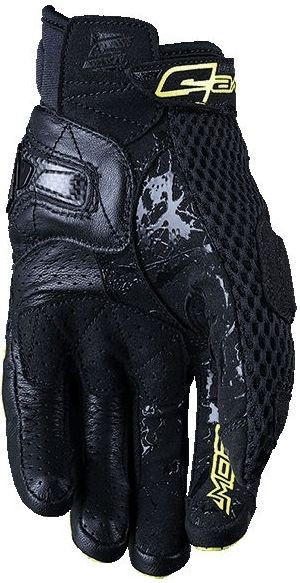Manusi Moto Textile Stunt Evo Airflow Black/Yellow Fluo