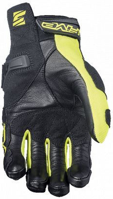 Manusi Moto Piele SF3 Black/Yellow Fluo