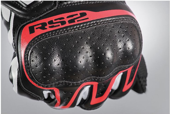 Manusi Moto Piele/Textil Rs2 MS Black/White/Red