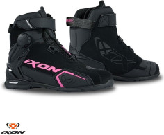 Ghete Moto Dama Bull 2 WP LS Black/Fuchsia 24