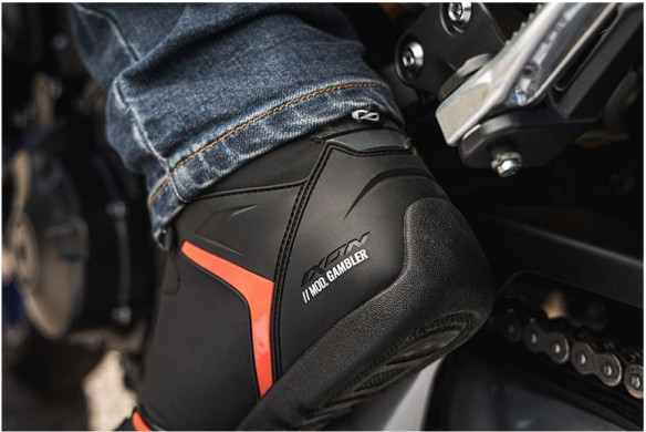 Ghete Moto Gambler WP MS Black/Red 24