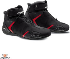 Ghete Moto Gambler MS Black/White/Red