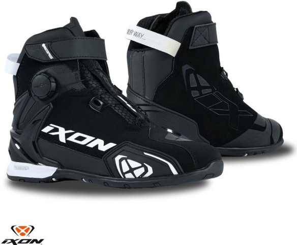 Ghete Moto Bull 2 WP MS Black/White