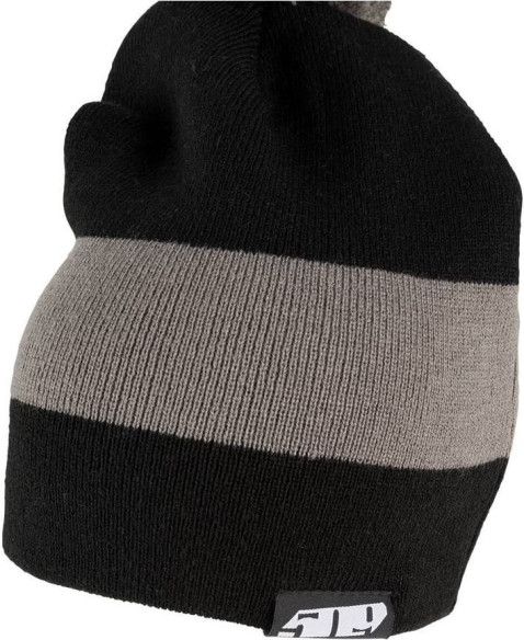 Caciula Trip Pom Black Gray