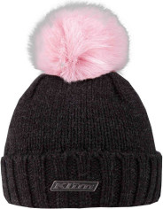 Caciula Pom Beanie Charcoal/Pink
