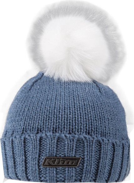 Caciula Pom Beanie Denim White