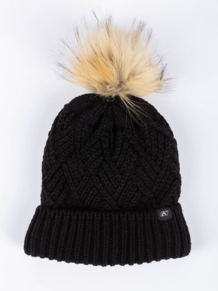 Caciula Chevron Pom Black 24