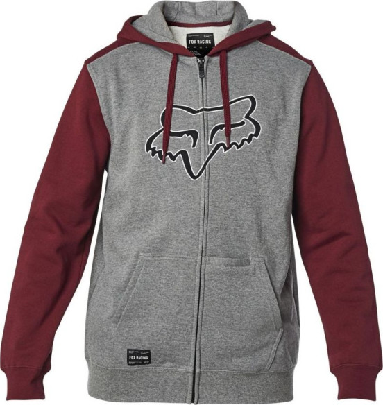 Hanorac Destrakt Zip Gri/Rosu