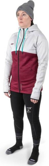 Hanorac Dama Tech Zip Hoodie Cement Gray