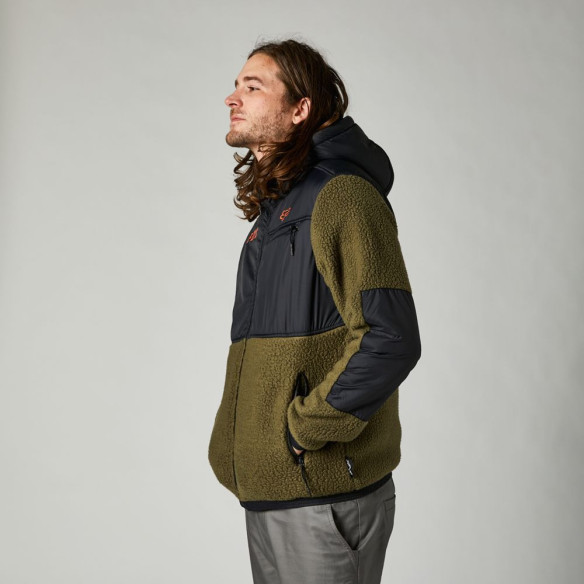 Geaca Dayton Zip Fleece Fat Green