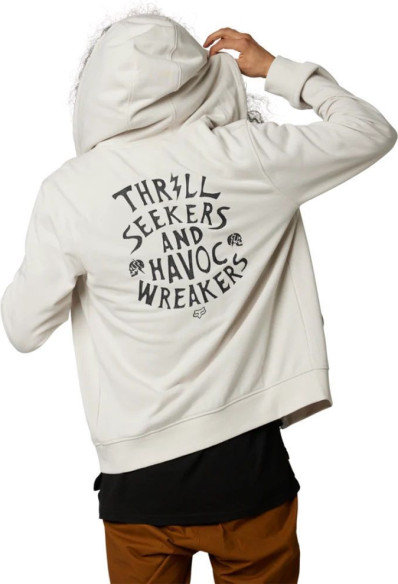 Hanorac No Contest Zip Fleece Vin White 23