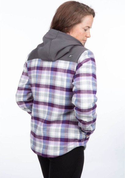 Hanorac Big Sky Fleece Lined Flannel Lavender Heist/Asphalt 24