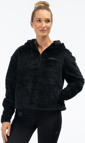 Hanorac Cascade 1/4 Zip Crop Black 24