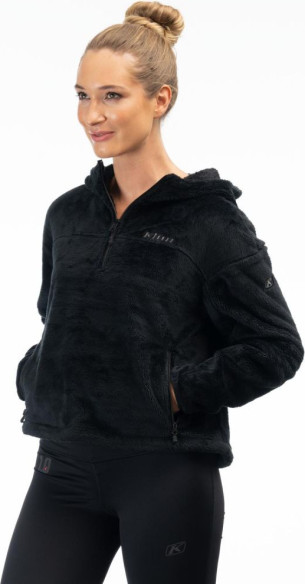 Hanorac Cascade 1/4 Zip Crop Black 24