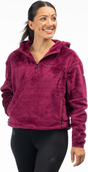 Hanorac Cascade 1/4 Zip Crop Raspberry Radiance 24