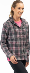 Hanorac Ginny Mountain Midweight Stretch Flannel Asphalt/Punch Pink 24