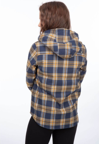 Hanorac Ginny Mountain Midweight Stretch Flannel Dress Blues/Golden Brown 24