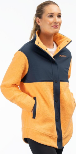 Geaca High Pile Mountain Fleece Mock Orange/Dress Blues 24