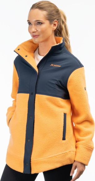 Geaca High Pile Mountain Fleece Mock Orange/Dress Blues 24