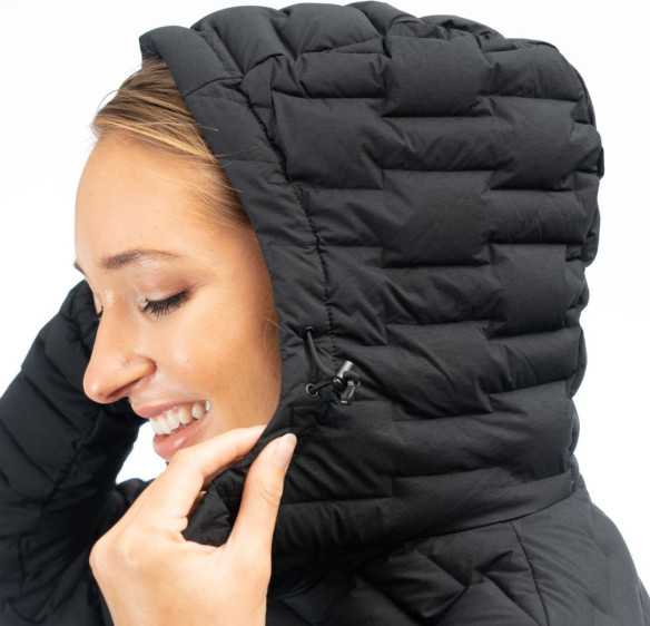 Geaca Luna Stretch Down Hooded Black 24