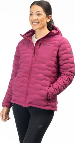 Geaca Luna Stretch Down Hooded Raspberry Radiance 24