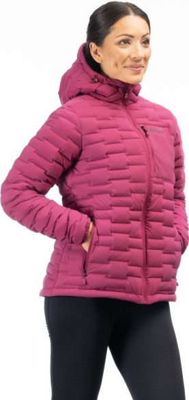 Geaca Luna Stretch Down Hooded Raspberry Radiance 24