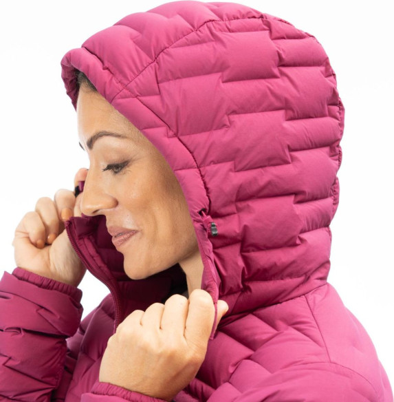 Geaca Luna Stretch Down Hooded Raspberry Radiance 24
