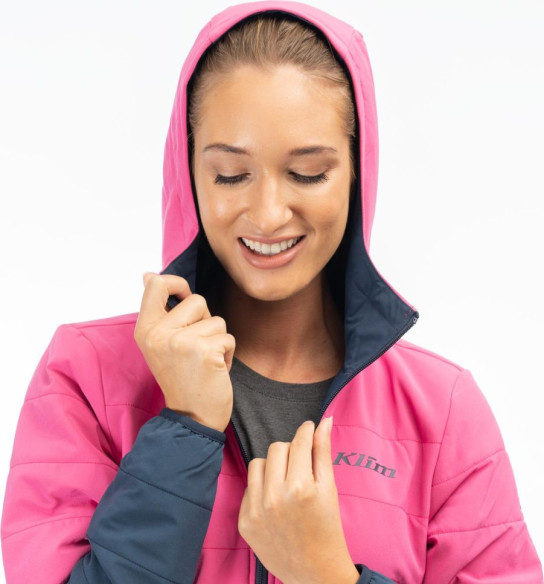 Geaca Soteria Insulated Hooded Punch Pink/Dress Blues 24