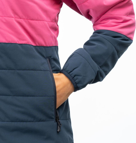 Geaca Soteria Insulated Hooded Punch Pink/Dress Blues 24