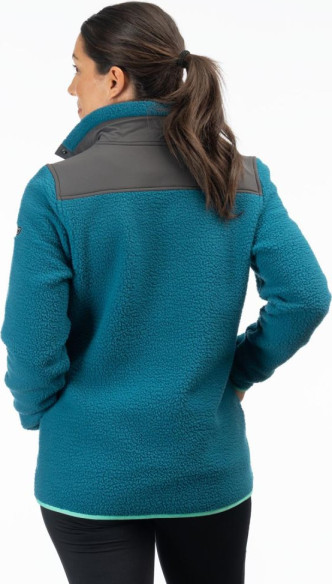 Bluza Fleece High Pile Mountain Deep Lagoon/Electric Green 24