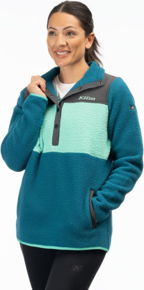 Bluza Fleece High Pile Mountain Deep Lagoon/Electric Green 24