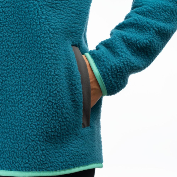 Bluza Fleece High Pile Mountain Deep Lagoon/Electric Green 24