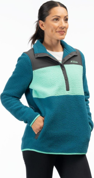 Bluza Fleece High Pile Mountain Deep Lagoon/Electric Green 24