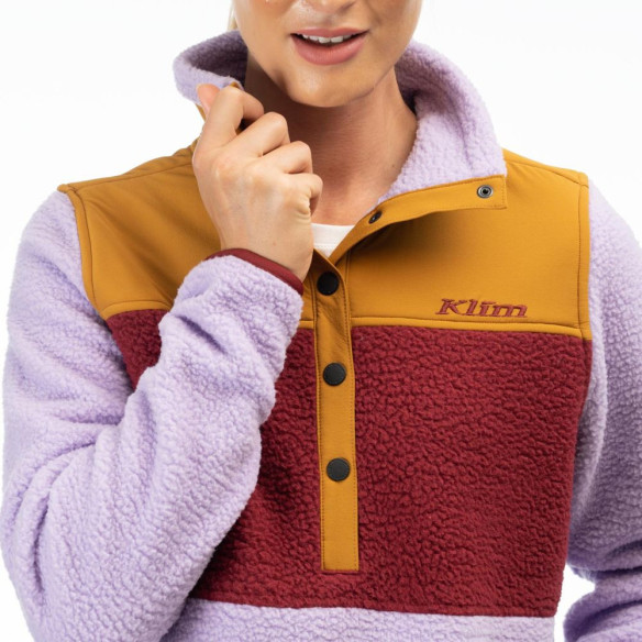 Bluza Fleece High Pile Mountain Lavender Heist/Cabernet 24