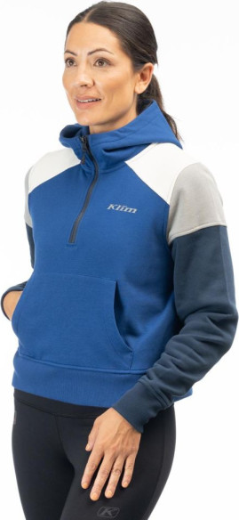 Bluza Dama 1/4 Zip Crop Huntley Mazarine Blue/Dress Blues 24