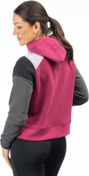Bluza Dama 1/4 Zip Crop Huntley Raspberry Radiance/Asphalt 24