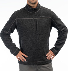 Bluza Bighorn Canyon Wool Fleece 1/4 Zip Black Heather 24