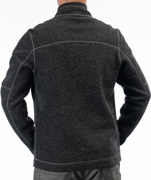 Bluza Bighorn Canyon Wool Fleece 1/4 Zip Black Heather 24
