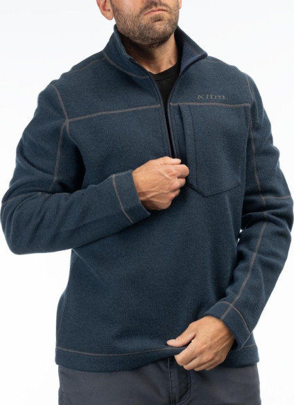 Bluza Bighorn Canyon Wool Fleece 1/4 Zip Dress Blues Heather 24