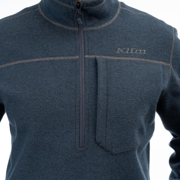 Bluza Bighorn Canyon Wool Fleece 1/4 Zip Dress Blues Heather 24