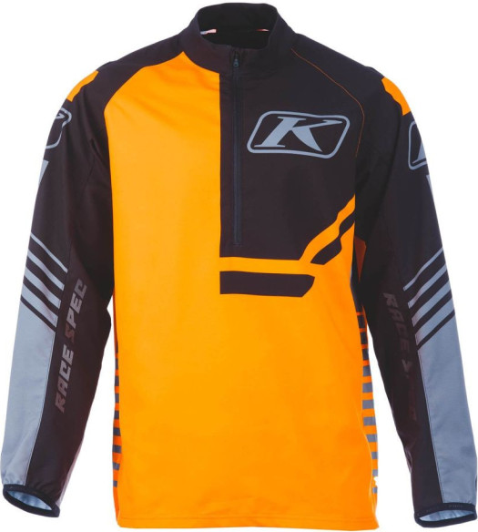 Hanorac Revolt 1/4 Zip Black/Strike Orange 25