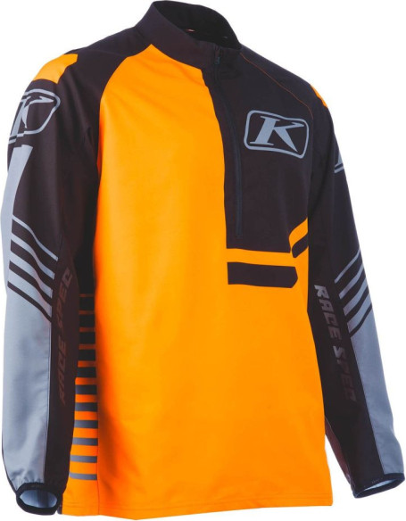 Hanorac Revolt 1/4 Zip Black/Strike Orange 25
