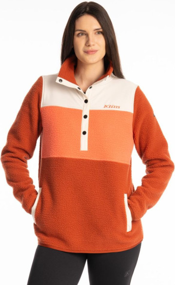 Jacheta Fleece Pullover High Pile Mountain Picante/Emberglow 25