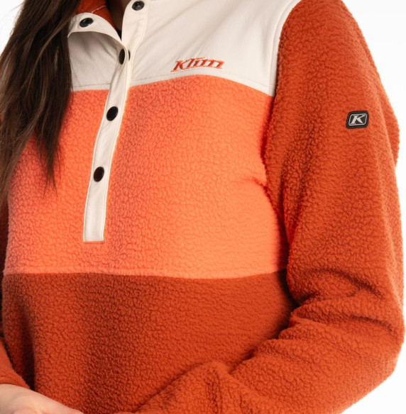 Jacheta Fleece Pullover High Pile Mountain Picante/Emberglow 25