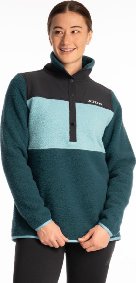 Jacheta Fleece Pullover High Pile Mountain Reflecting Pond/Milky Blue 25
