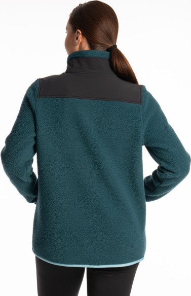 Jacheta Fleece Pullover High Pile Mountain Reflecting Pond/Milky Blue 25