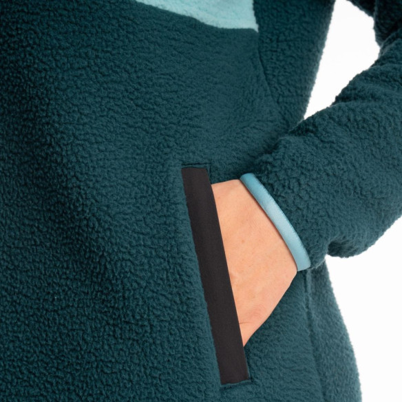 Jacheta Fleece Pullover High Pile Mountain Reflecting Pond/Milky Blue 25